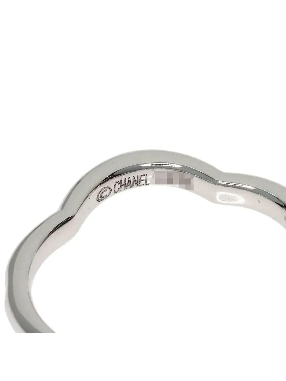 Chanel Camellia Ring 18K White Gold #343283C13B